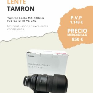 Tamron Lente 150-500mm F/5-6.7 DI III VC VXD