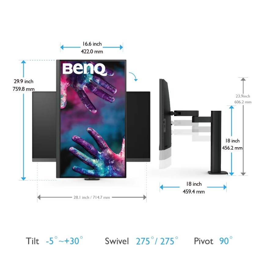 Monitor para Diseño 4K 32 pulgadas BenQ PD3205U IPS 99% sRGB